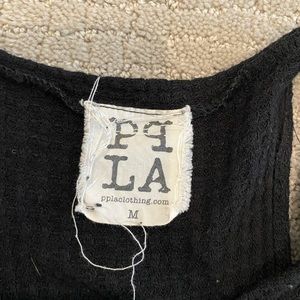 PPLA high neck tank, loose fit, black